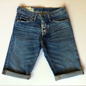 Abercrombie | Distressed Jean Cut-Off Shorts